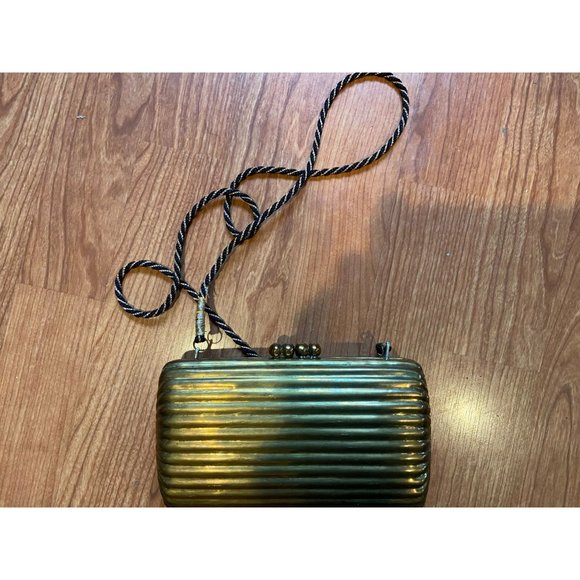 Vintage Solid Brass Dinner Gorgeous Handbag Bag - Picture 7 of 7